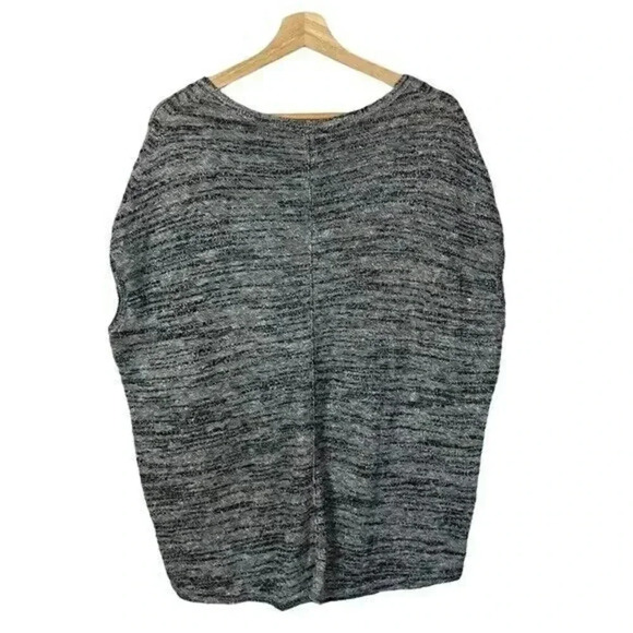 J Jill Gray & Black Pullover Relaxed Fit Short Sleeve Knit Top S - Picture 2 of 3